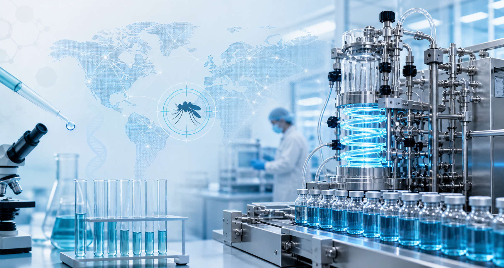 Flow chemistry pharmaceutical manufacturing project for malaria treatment